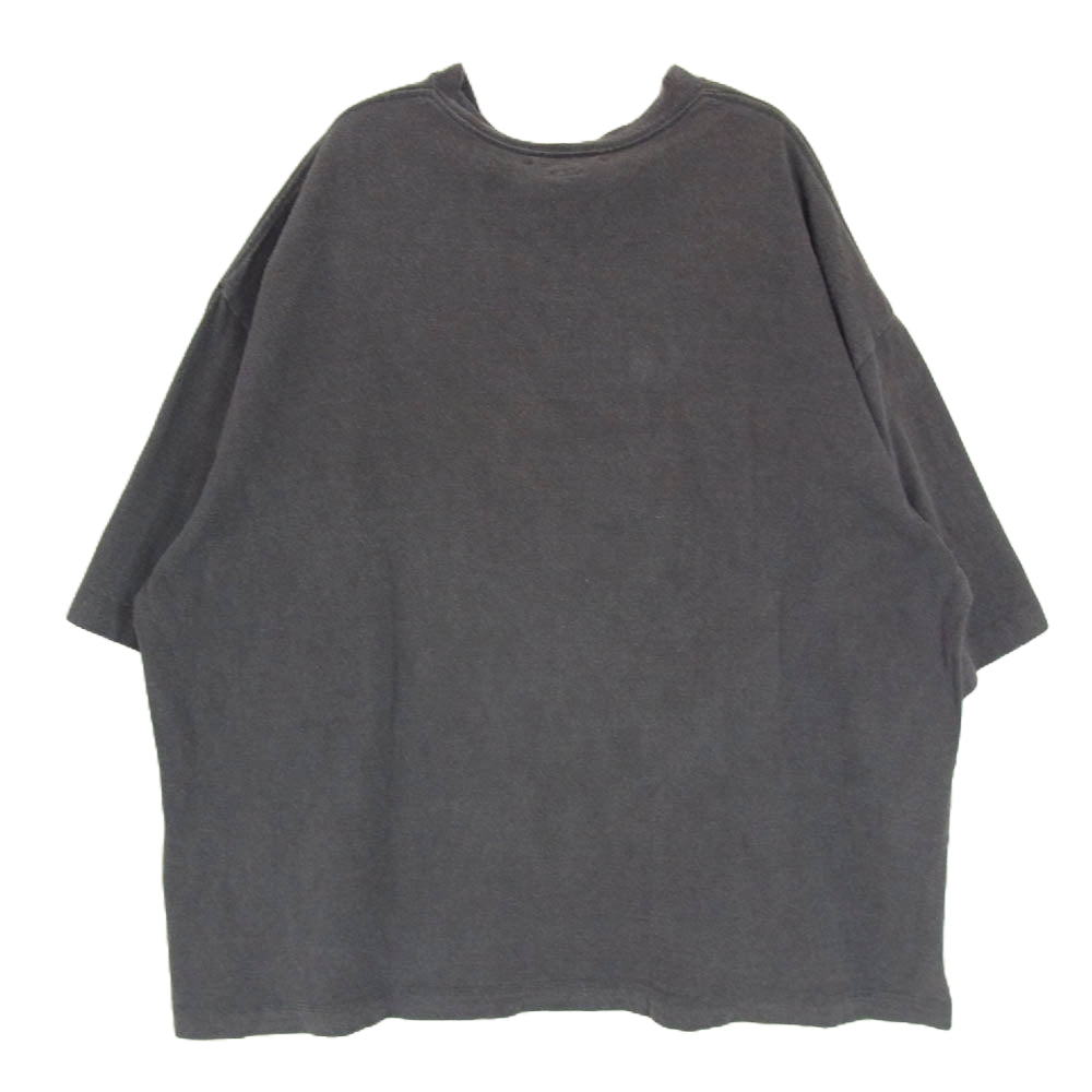blurhms ブラームス BHS23S030 C/Silk Nep Super Size Tee コットン シルク ネップ スーパーサイズ Tシャツ 半袖カットソー グレー系 サイズ表記無【中古】
