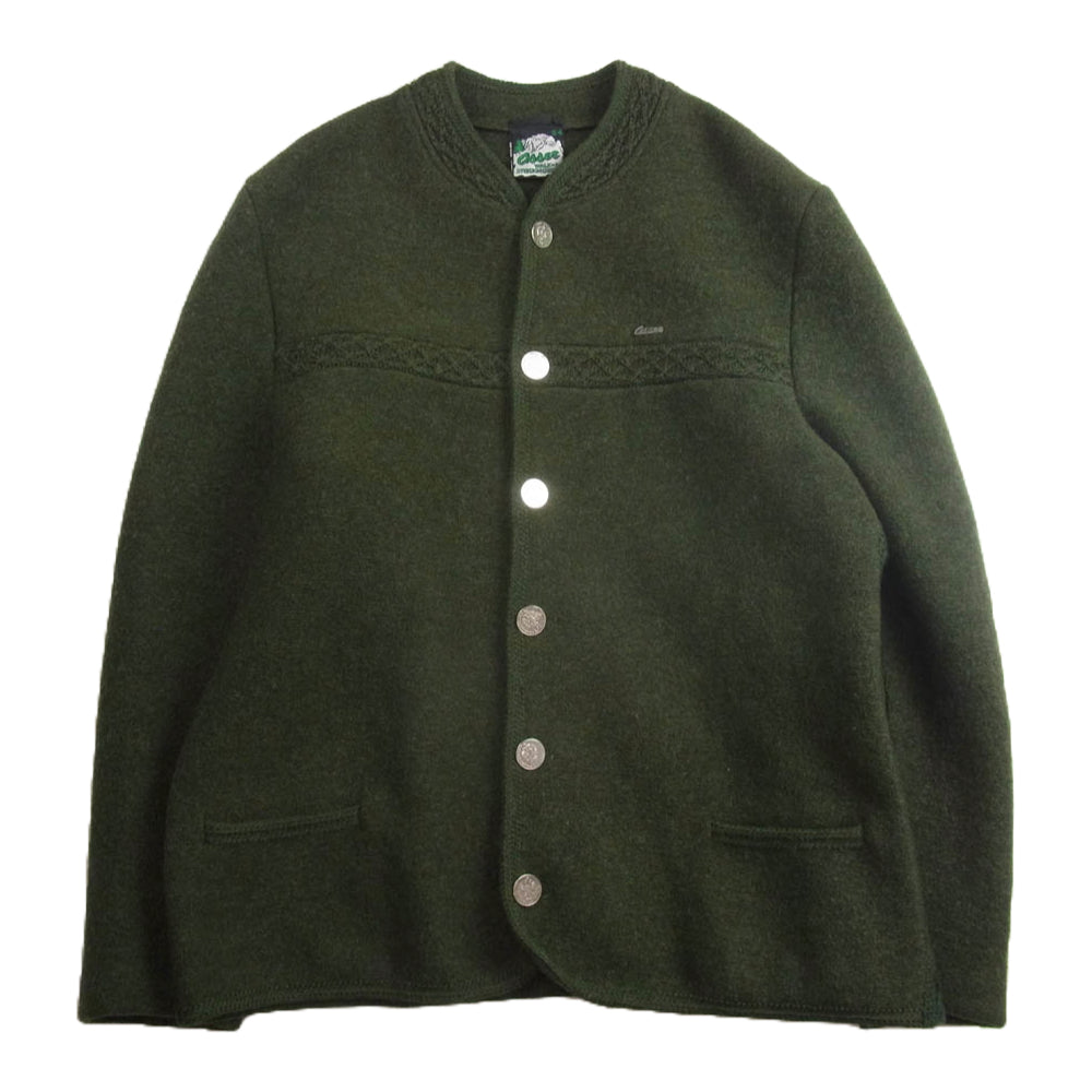 オッサー コインボタン ニット チロル ジャケット カーキ系 54【中古】