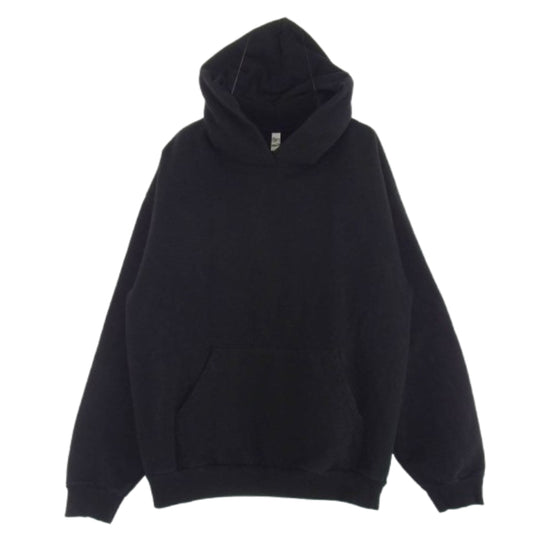 ロサンゼルスアパレル 14oz ヘビーフリース プルオーバー フーディ パーカー ブラック系 XL【中古】