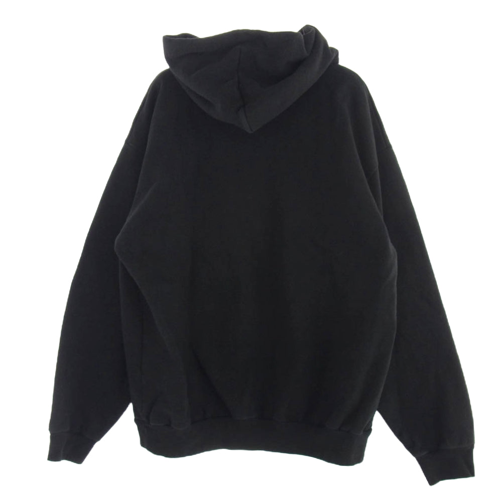 ロサンゼルスアパレル 14oz ヘビーフリース プルオーバー フーディ パーカー ブラック系 XL【中古】