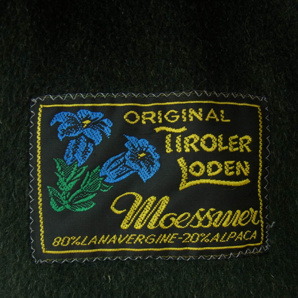 古着 イタリア製 MOESSMER モエスマー アルパカ混 ローデン コート グリーン系【中古】