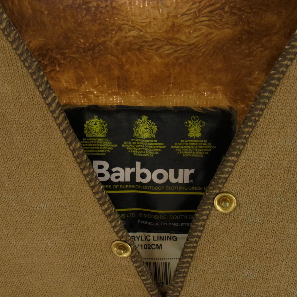 Barbour バブアー A297 ACRYLIC LINING ボア ライナー ベスト ブラウン系 ｃ40【中古】