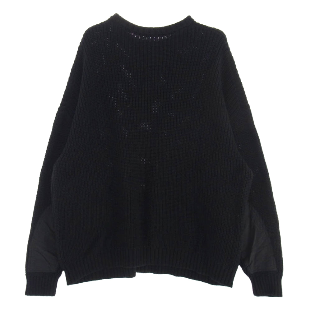 FreshService フレッシュサービス FSW-22-KN_91 CREW NECK COMBAT KNIT クルーネック コンバット ニット ブラック系 M【中古】