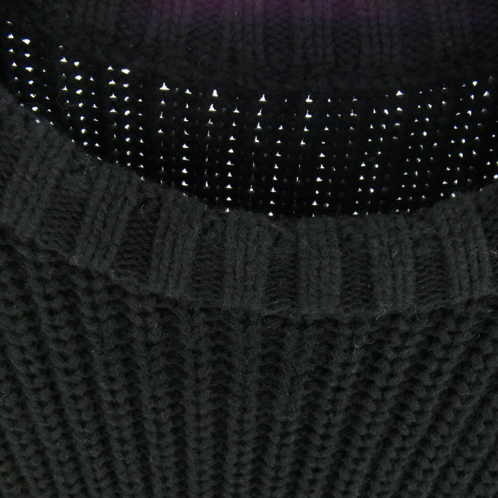 FreshService フレッシュサービス FSW-22-KN_91 CREW NECK COMBAT KNIT クルーネック コンバット ニット ブラック系 M【中古】