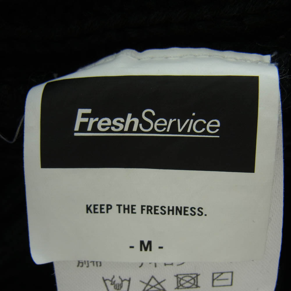 FreshService フレッシュサービス FSW-22-KN_91 CREW NECK COMBAT KNIT クルーネック コンバット ニット ブラック系 M【中古】