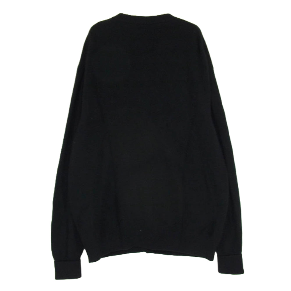 バトナー 22AW BN-22FM-060 RE-CYCLE CASHMERE CREW NECK CARDIGAN カシミヤ混 クルーネック カーディガン ブラック系 3【中古】