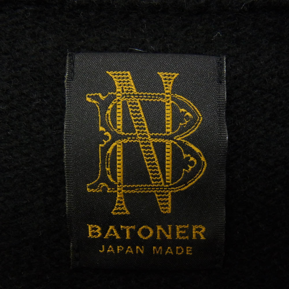 バトナー 22AW BN-22FM-060 RE-CYCLE CASHMERE CREW NECK CARDIGAN カシミヤ混 クルーネック カーディガン ブラック系 3【中古】