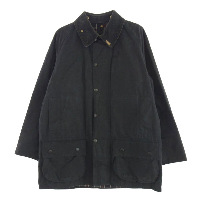 Barbour バブアー A155 英国製 BEAUFORT JACKET ビューフォート オイルド ジャケット ブラック系 C40/102CM【中古】