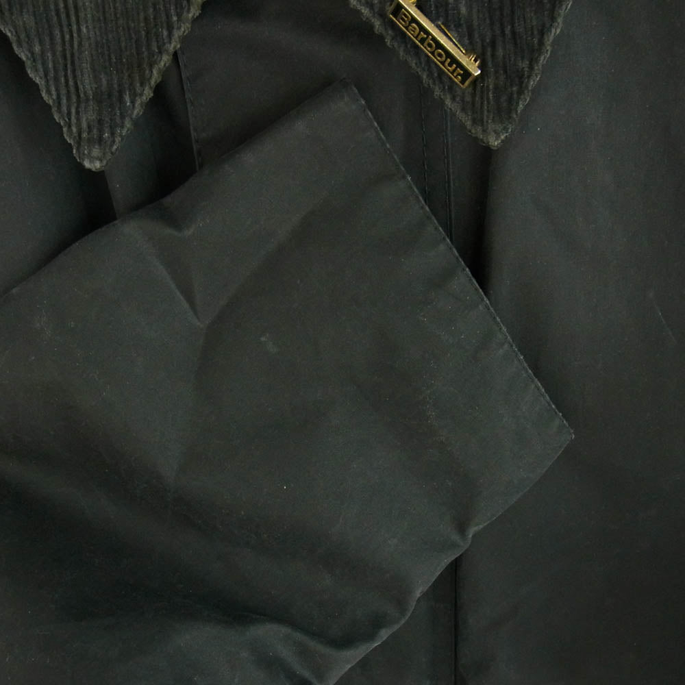 Barbour バブアー A155 英国製 BEAUFORT JACKET ビューフォート オイルド ジャケット ブラック系 C40/102CM【中古】