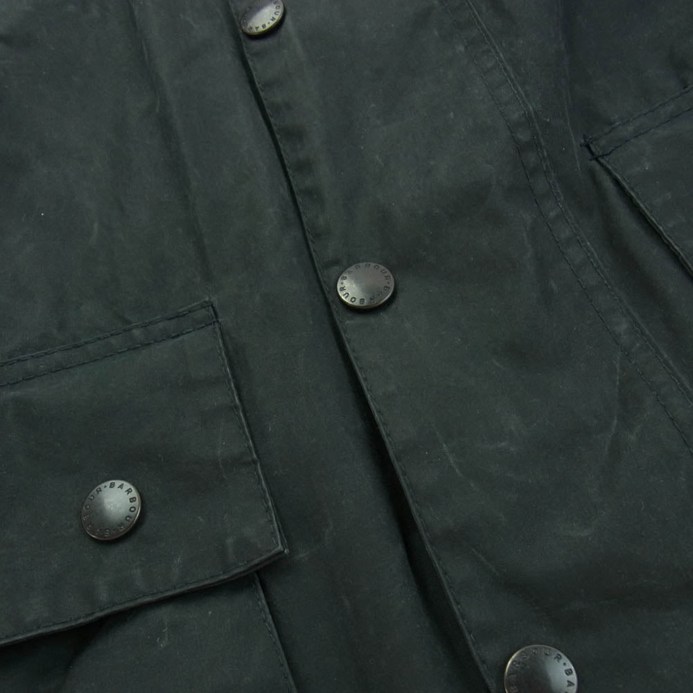 Barbour バブアー A155 英国製 BEAUFORT JACKET ビューフォート オイルド ジャケット ブラック系 C40/102CM【中古】