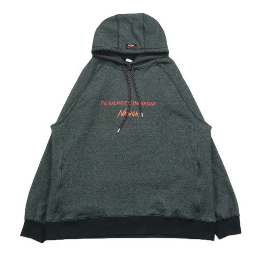 NANGA ナンガ NW2331-1F230 ECO HYBRID THE BALANCE SWEAT HOODIE エコ ハイブリッド ザ バランス スウェット フーディー パーカー グレー系 XL【中古】