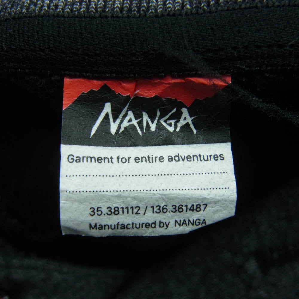 NANGA ナンガ NW2331-1F230 ECO HYBRID THE BALANCE SWEAT HOODIE エコ ハイブリッド ザ バランス スウェット フーディー パーカー グレー系 XL【中古】