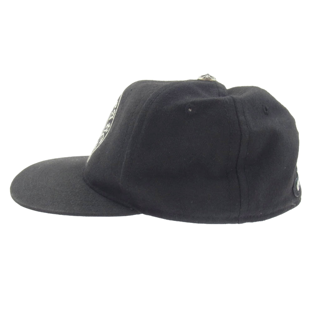 CHROME HEARTS クロムハーツ（原本無） BASEBALL TRUCKER ホースシュー刺繍 ウール ベースボール トラッカー キャップ クロスボール付き ブラック系【中古】