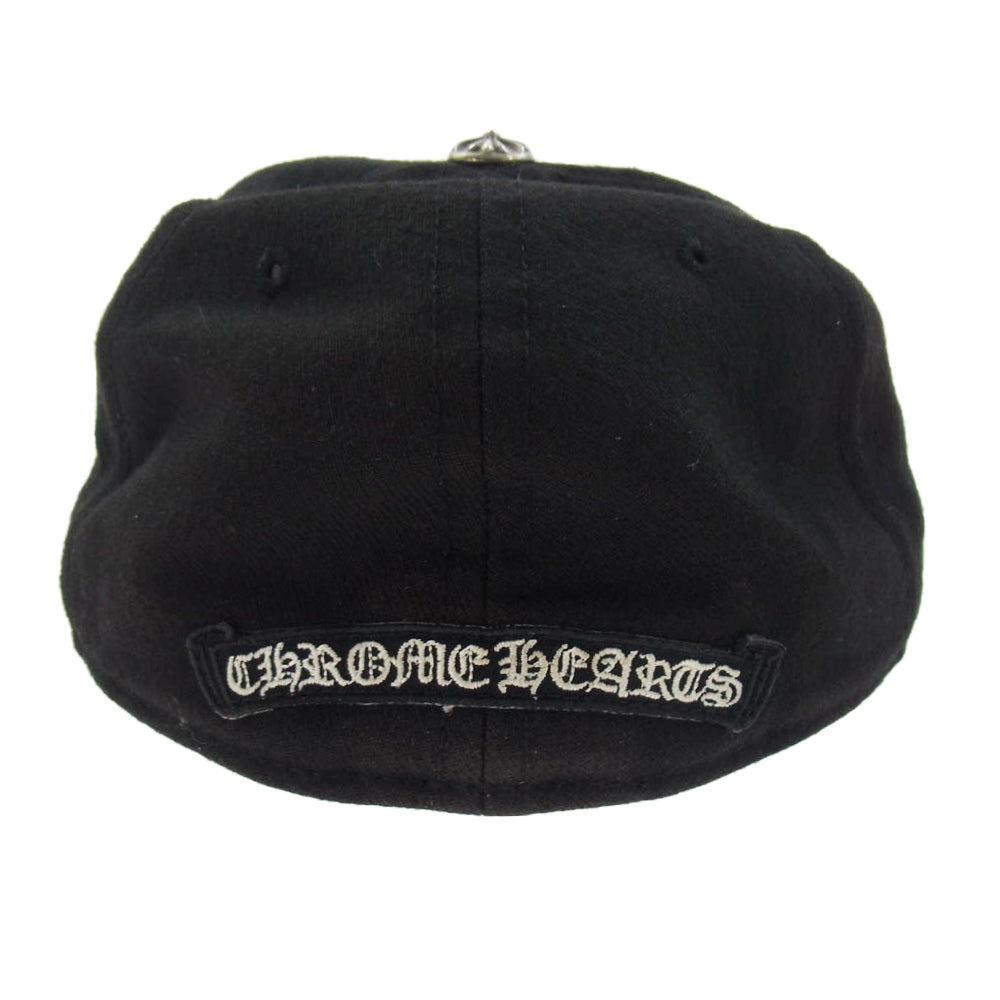CHROME HEARTS クロムハーツ（原本無） BASEBALL TRUCKER ホースシュー刺繍 ウール ベースボール トラッカー キャップ クロスボール付き ブラック系【中古】
