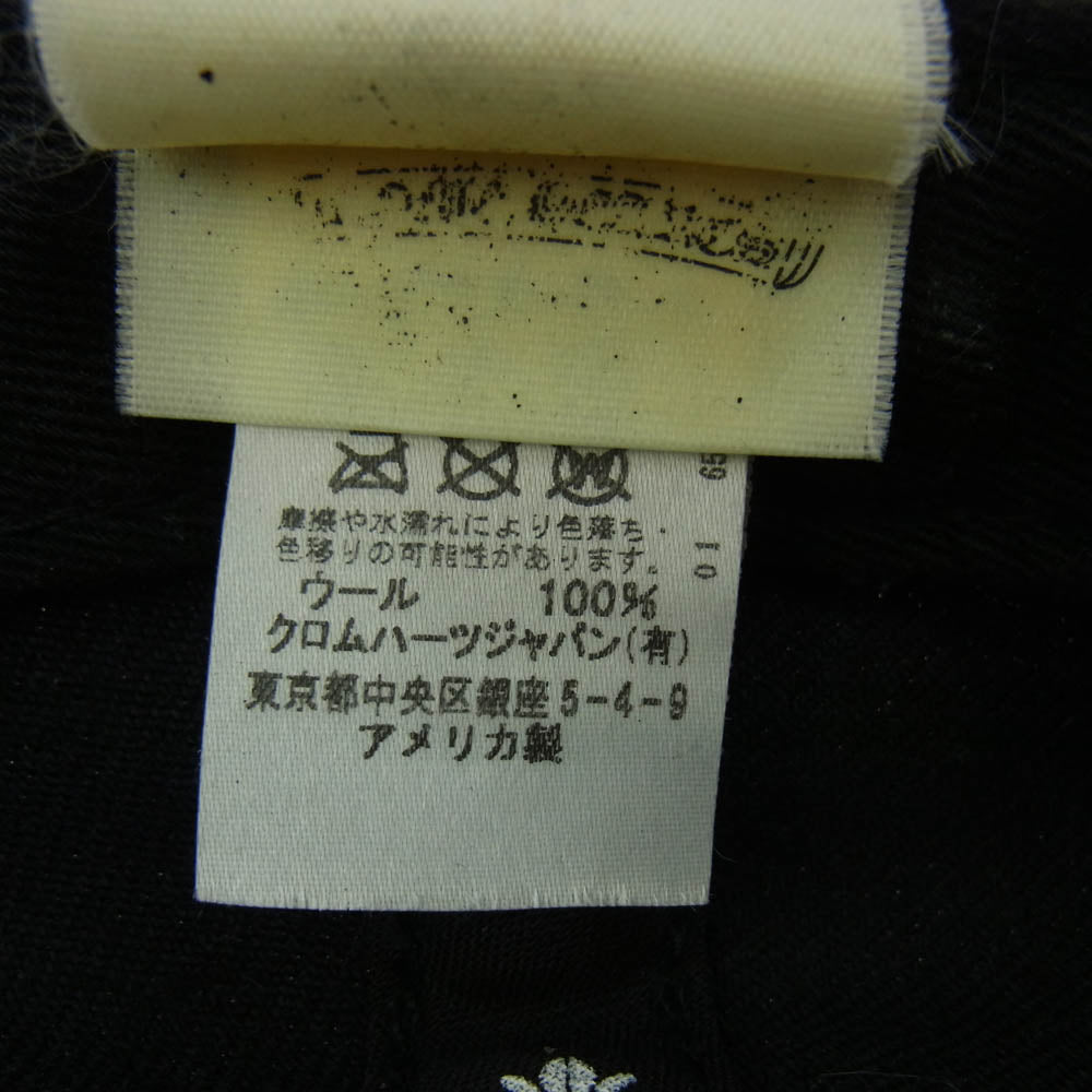 CHROME HEARTS クロムハーツ（原本無） BASEBALL TRUCKER ホースシュー刺繍 ウール ベースボール トラッカー キャップ クロスボール付き ブラック系【中古】