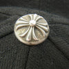 CHROME HEARTS クロムハーツ（原本無） BASEBALL TRUCKER ホースシュー刺繍 ウール ベースボール トラッカー キャップ クロスボール付き ブラック系【中古】
