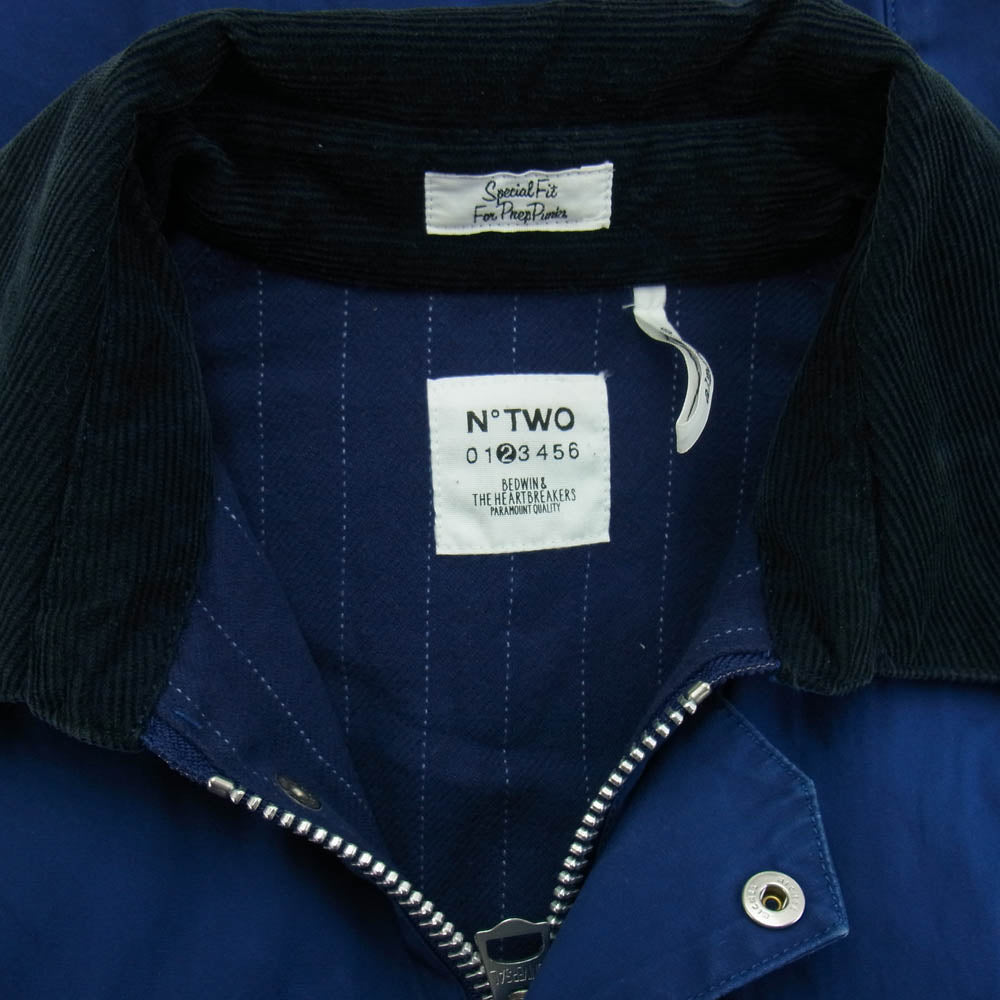 BEDWIN & THE HEARTBREAKERS ベドウィンアンドザハートブレイカーズ 13SS HORSE RIDING JKT コーデュロイ切替 ジャケット ブルー系 2【中古】
