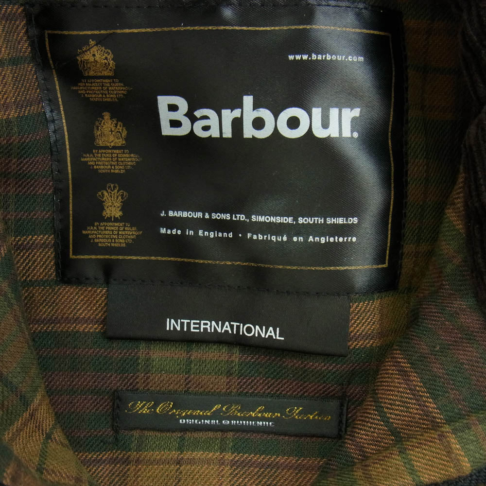 Barbour バブアー 英国製 INTERNATIONAL JACKET インターナショナル ジャケット ブラウン系 C36/91CM【中古】