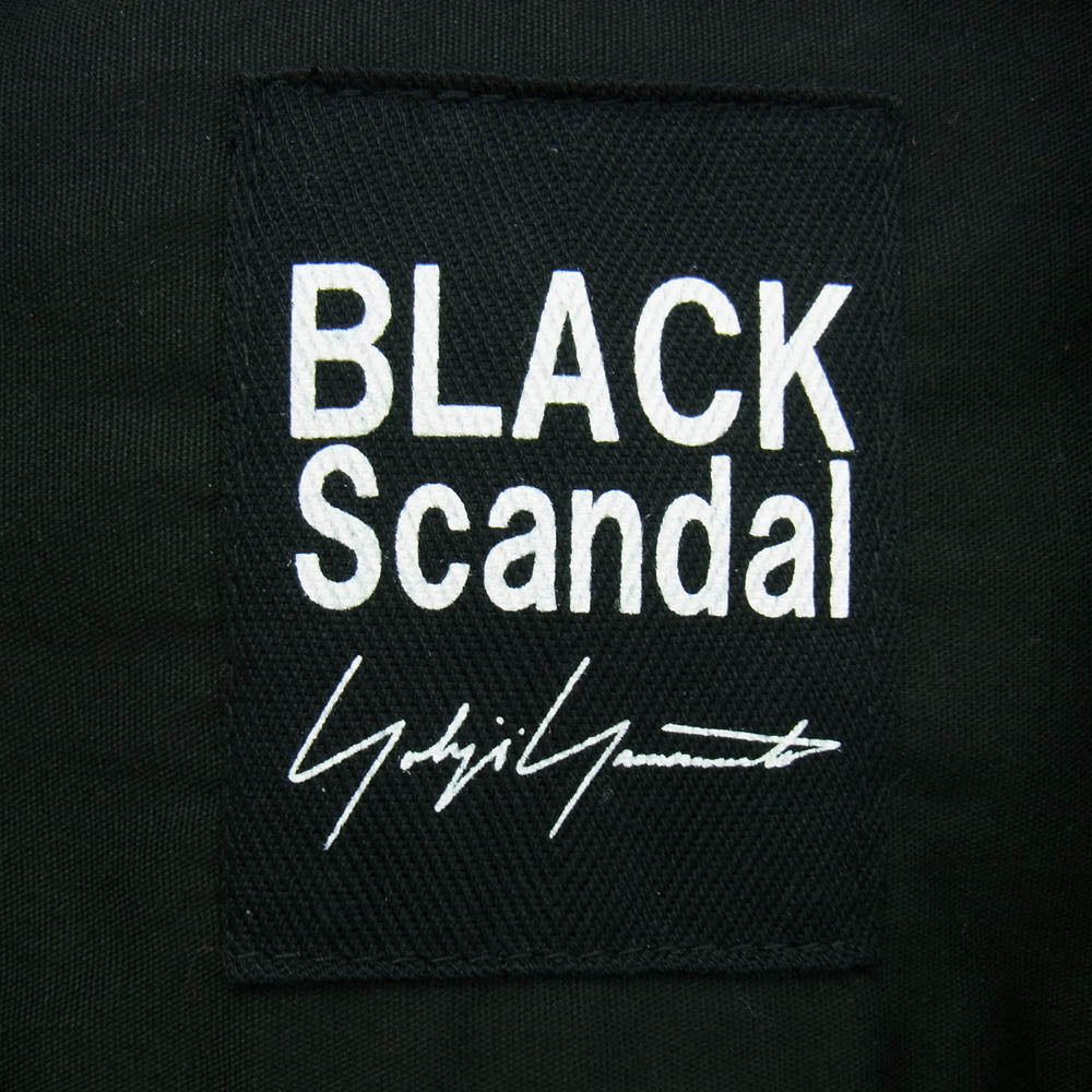 Yohji Yamamoto POUR HOMME ヨウジヤマモトプールオム HO-B98-042 BLACK Scandal ブラックスキャンダル ARMY POPLIN BIG FLAP SHIRT アーミーポップリン ビッグフラップ長袖シャツ ブラック ブラック系 3【新古品】【未使用】【中古】