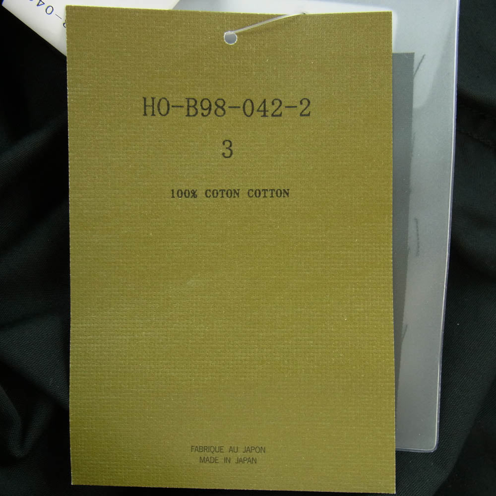 Yohji Yamamoto POUR HOMME ヨウジヤマモトプールオム HO-B98-042 BLACK Scandal ブラックスキャンダル ARMY POPLIN BIG FLAP SHIRT アーミーポップリン ビッグフラップ長袖シャツ ブラック ブラック系 3【新古品】【未使用】【中古】