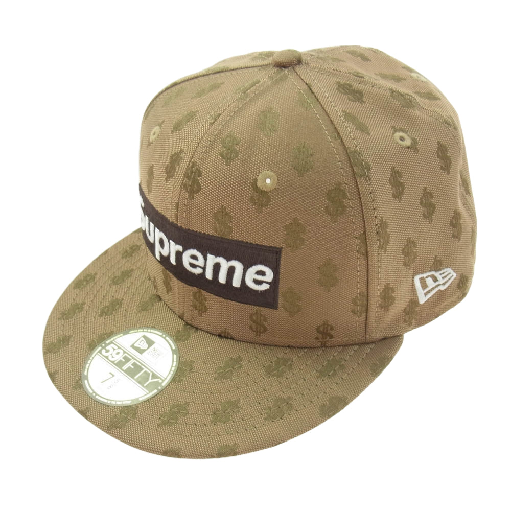 Supreme シュプリーム 18SS NEW ERA 18SS Monogram Box Logo New Era モノグラム ボックスロゴ ニューエラ キャップ ライトブラウン系 60.6cm【中古】
