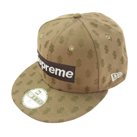 Supreme シュプリーム 18SS NEW ERA 18SS Monogram Box Logo New Era モノグラム ボックスロゴ ニューエラ キャップ ライトブラウン系 60.6cm【中古】