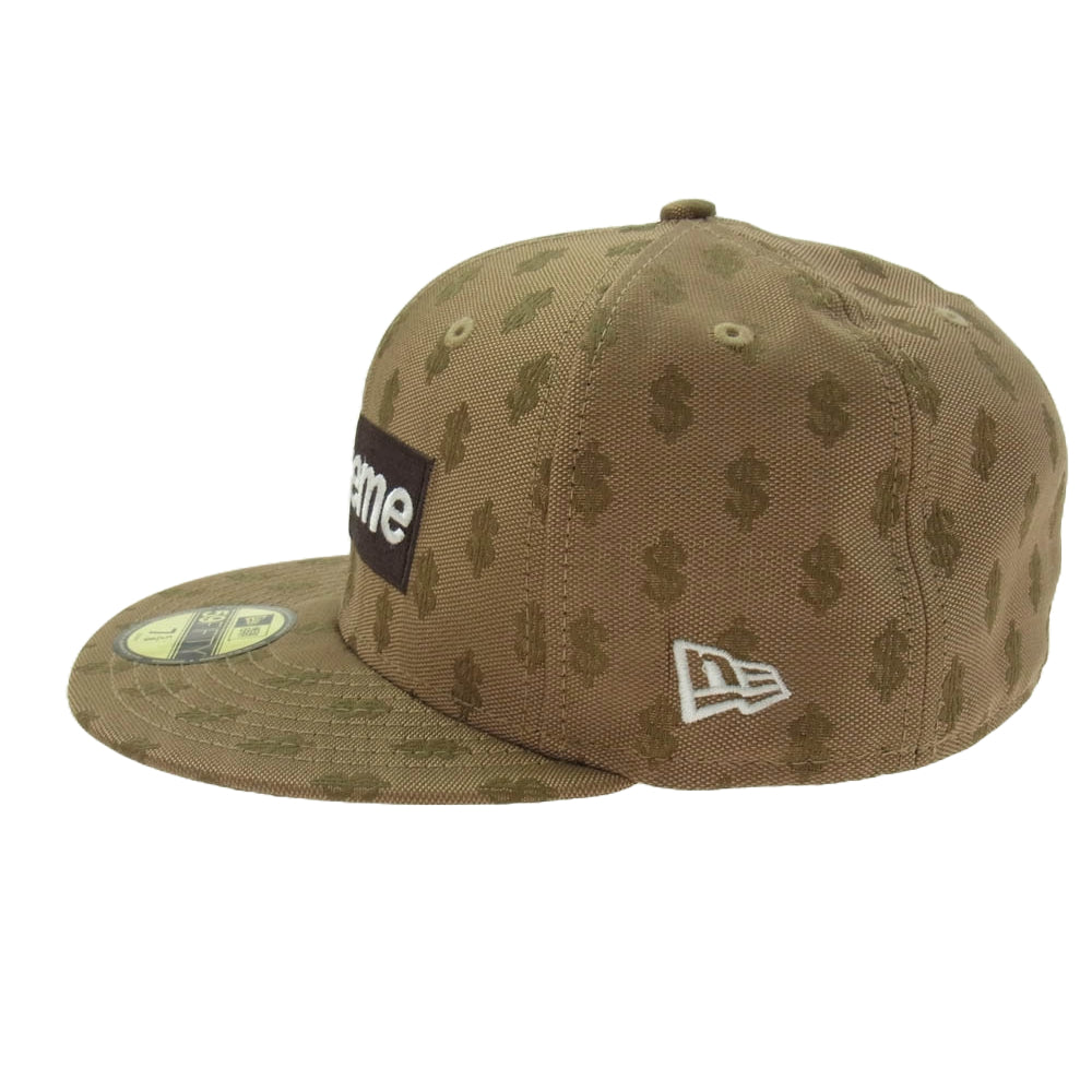 Supreme シュプリーム 18SS NEW ERA 18SS Monogram Box Logo New Era モノグラム ボックスロゴ ニューエラ キャップ ライトブラウン系 60.6cm【中古】
