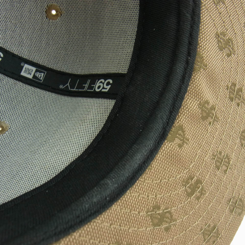Supreme シュプリーム 18SS NEW ERA 18SS Monogram Box Logo New Era モノグラム ボックスロゴ ニューエラ キャップ ライトブラウン系 60.6cm【中古】