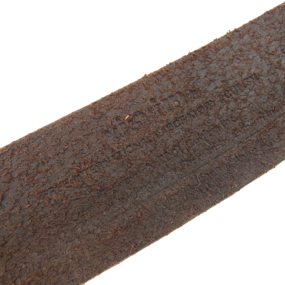VISVIM ビズビム 22AW 0122203003014 PLAIN BELT DMGD 40MM LT.BROWN プレーン レザー ベルト ブラウン系 32【中古】