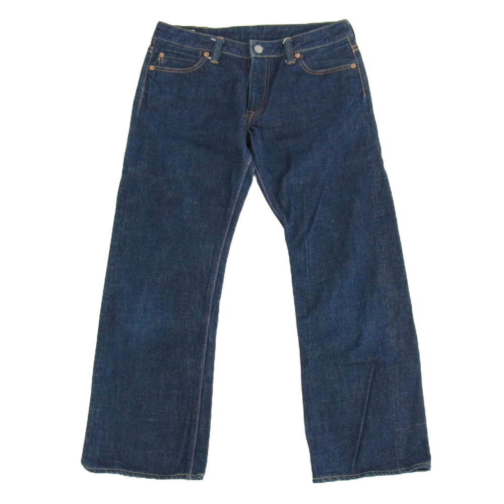 MOMOTARO JEANS 桃太郎ジーンズ 8003SP 桃太郎ジーンズ セルビッジ デニム パンツ ジップフライ インディゴブルー系 30×33【中古】