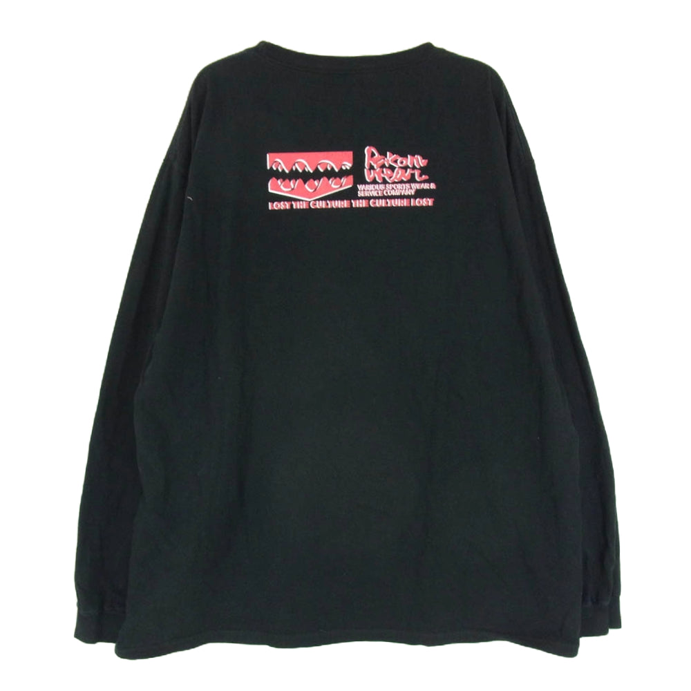 Psicom サイコム 7DAYS  プリント ロングスリーブ Ｔシャツ カットソー ブラック系 XL【中古】