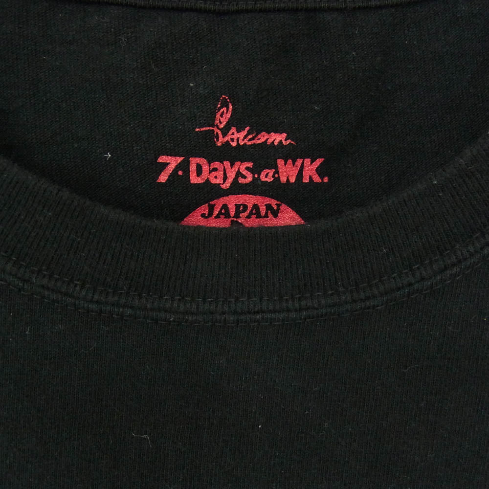 Psicom サイコム 7DAYS  プリント ロングスリーブ Ｔシャツ カットソー ブラック系 XL【中古】