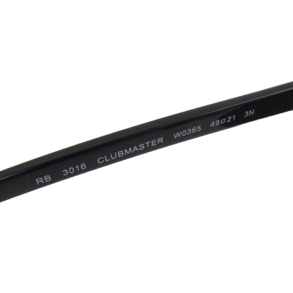 Ray-Ban レイバン RB3016 CLUB MASTER クラブマスター サングラス アイウェア ブラック系【中古】