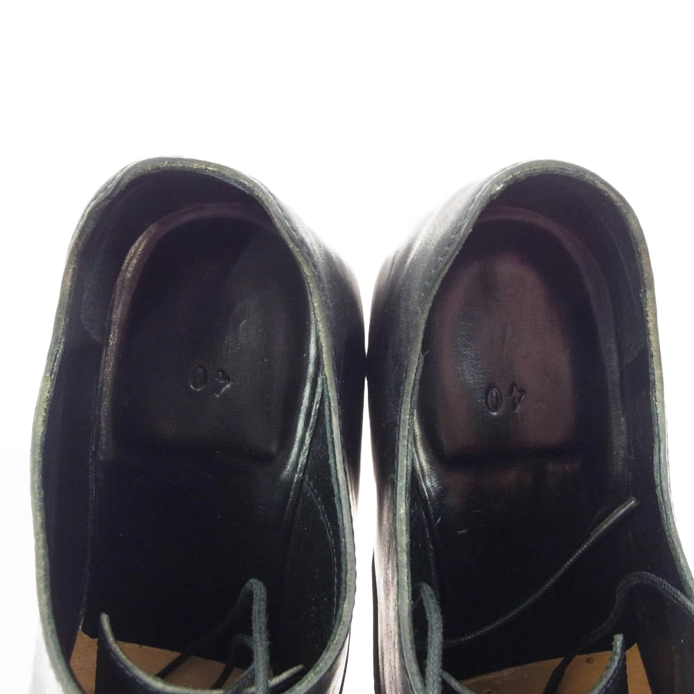 エマタイト D20B. Derby Shoes レザー ダービーシューズ ブラック系 40【中古】