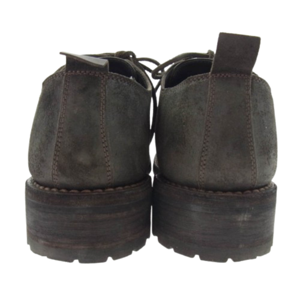 エヴァンキノリ GUIDI & ROSELLINI グイディアンドロゼリーニ MOROSINO 1907 SHOE レザー ダービーシューズ ブラウン系 40【中古】