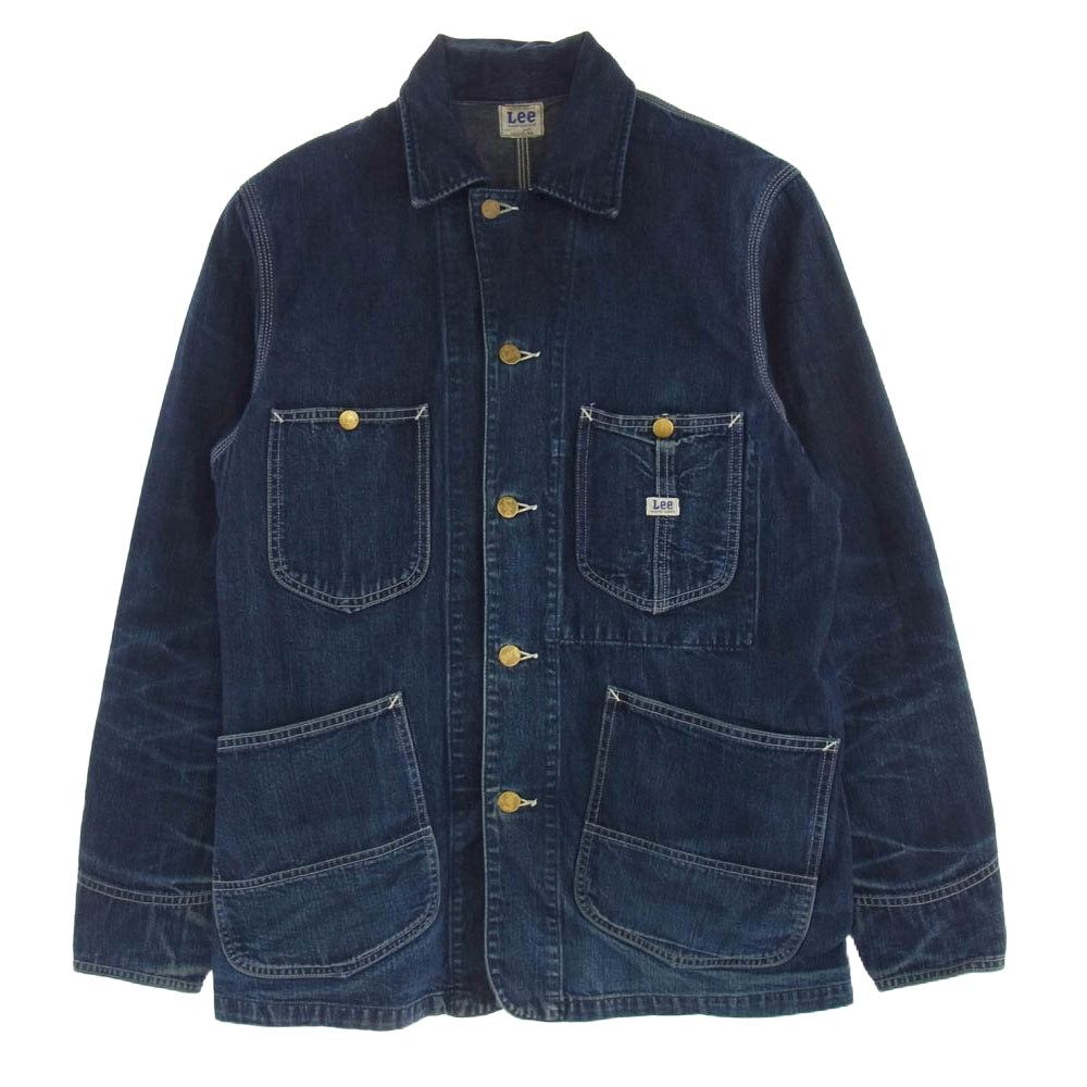 Lee リー LT0584 LOCO JACKET 60/40 クロス生地 ロコ カバーオール デニム ジャケット インディゴブルー系 M【中古】
