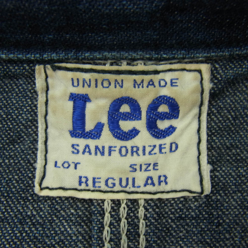 Lee リー LT0584 LOCO JACKET 60/40 クロス生地 ロコ カバーオール デニム ジャケット インディゴブルー系 M【中古】