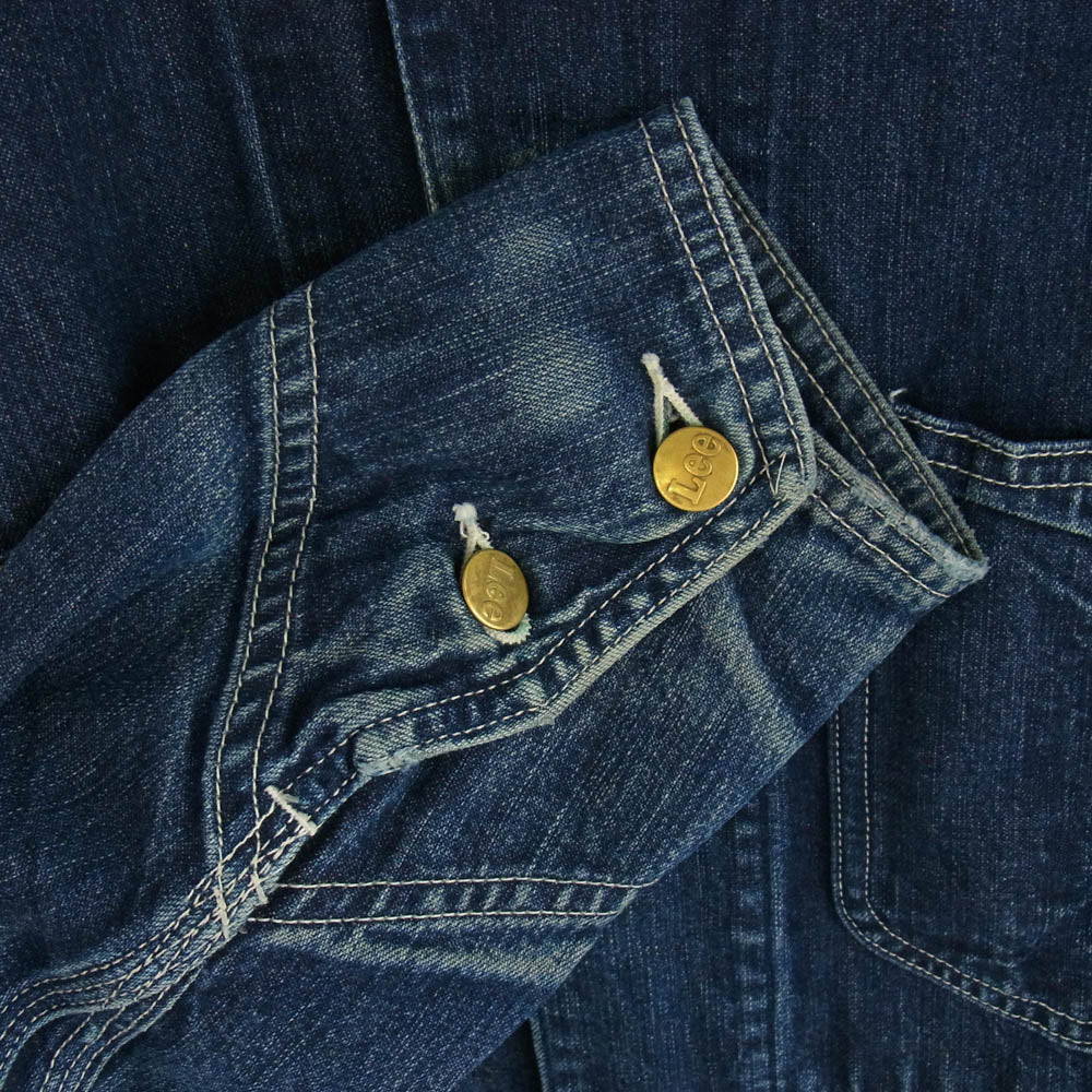 Lee リー LT0584 LOCO JACKET 60/40 クロス生地 ロコ カバーオール デニム ジャケット インディゴブルー系 M【中古】