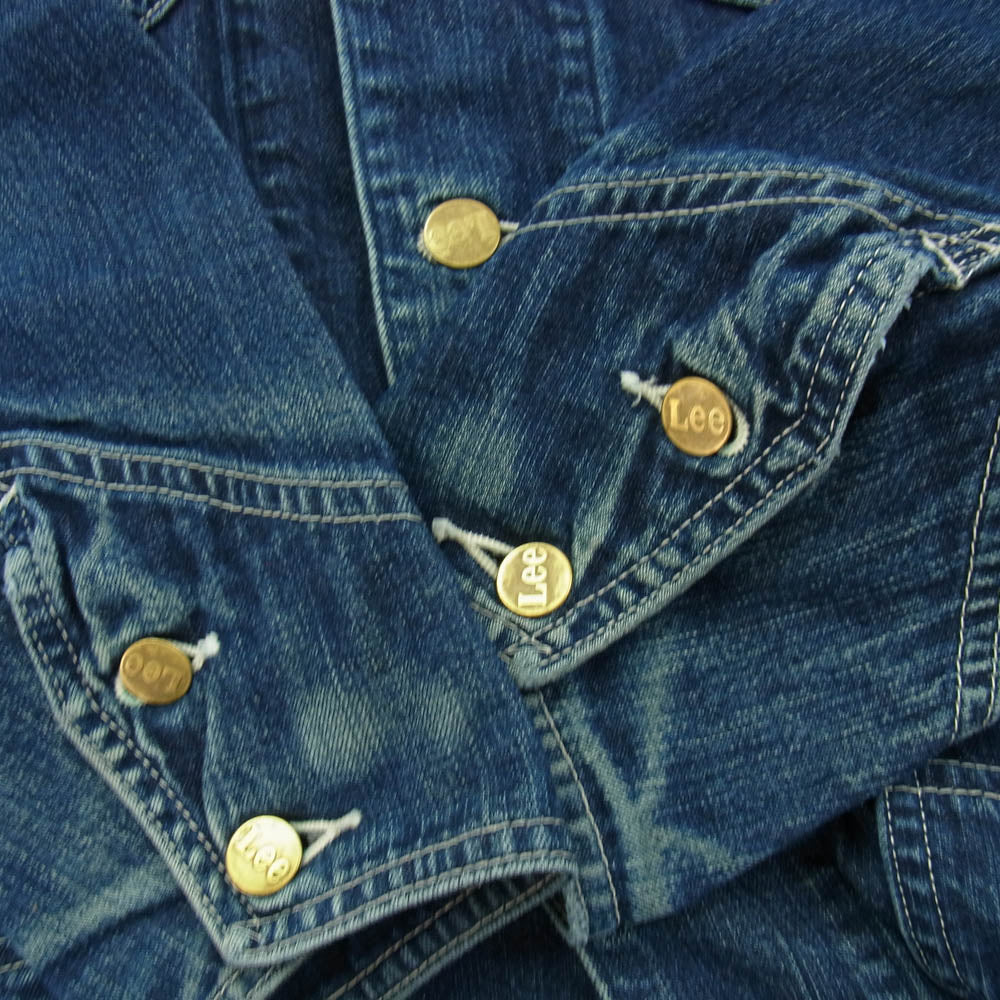 Lee リー LT0584 LOCO JACKET 60/40 クロス生地 ロコ カバーオール デニム ジャケット インディゴブルー系 M【中古】