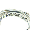 CHROME HEARTS クロムハーツ（原本無） HOOP SCROOL スクロールバンド フープ シルバー ピアス シルバー系【中古】