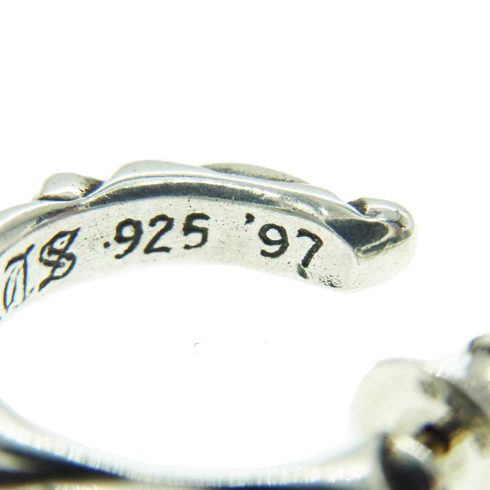 CHROME HEARTS クロムハーツ（原本無） HOOP SCROOL スクロールバンド フープ シルバー ピアス シルバー系【中古】