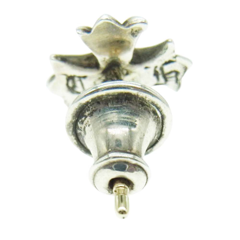CHROME HEARTS クロムハーツ（原本無） No2 CH CRS CHクロス スタッド クロス シルバー ピアス シルバー系【中古】