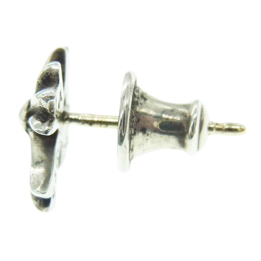 CHROME HEARTS クロムハーツ（原本無） No2 CH CRS CHクロス スタッド クロス シルバー ピアス シルバー系【中古】
