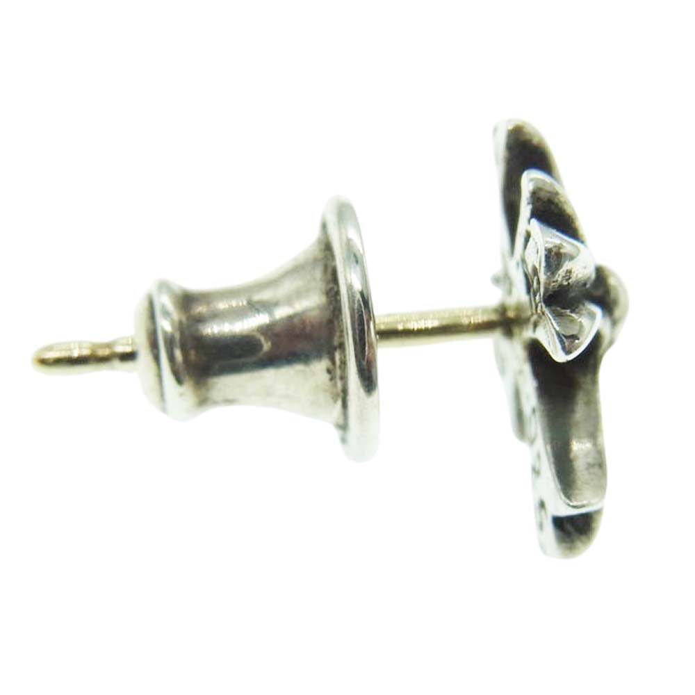 CHROME HEARTS クロムハーツ（原本無） No2 CH CRS CHクロス スタッド クロス シルバー ピアス シルバー系【中古】