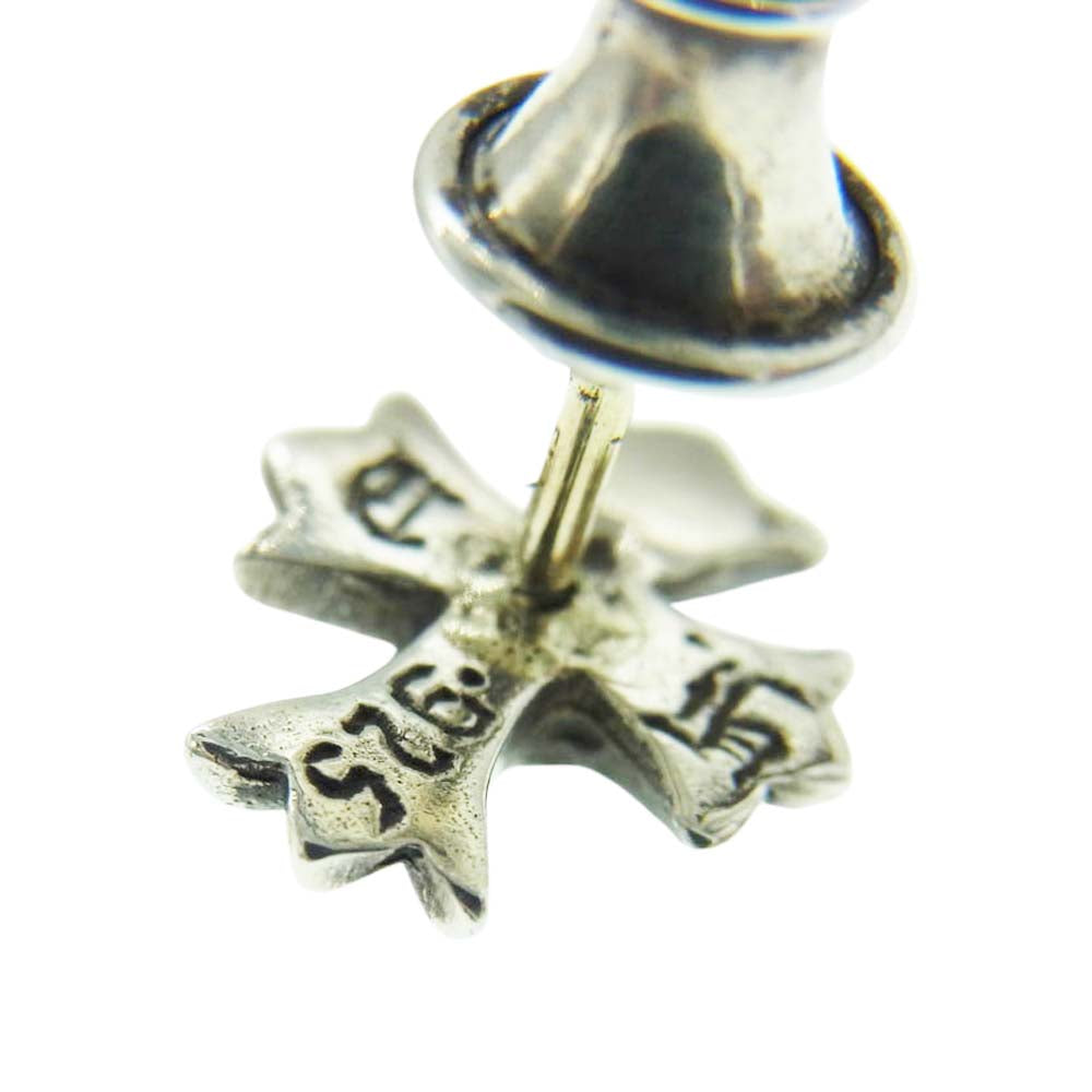 CHROME HEARTS クロムハーツ（原本無） No2 CH CRS CHクロス スタッド クロス シルバー ピアス シルバー系【中古】