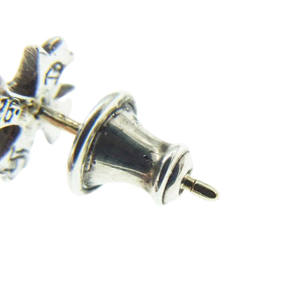 CHROME HEARTS クロムハーツ（原本無） No2 CH CRS CHクロス スタッド クロス シルバー ピアス シルバー系【中古】