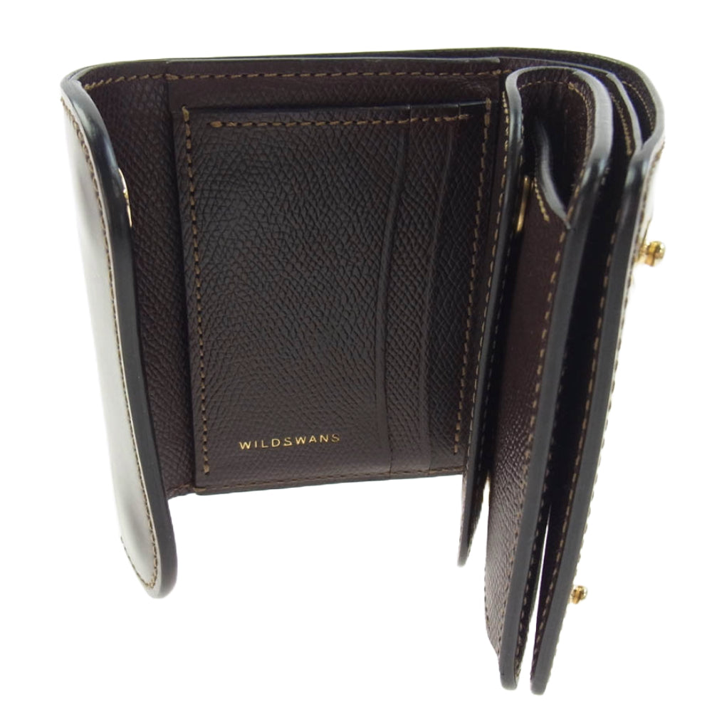 WILDSWANS ワイルドスワンズ SP-ENO/HC/DCGN×ESD/CH ENO イーノ シェルコードバン 3つ折りウォレット 財布 ブラウン系【中古】