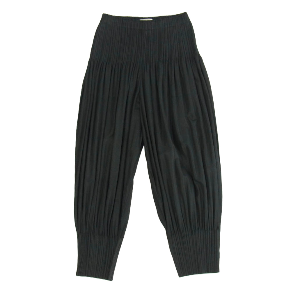 PLEATS PLEASE プリーツプリーズ イッセイミヤケ PP55JF402 FLUFFY BASICS フラッフィー ベーシック プリーツ パンツ ブラック系 3【中古】