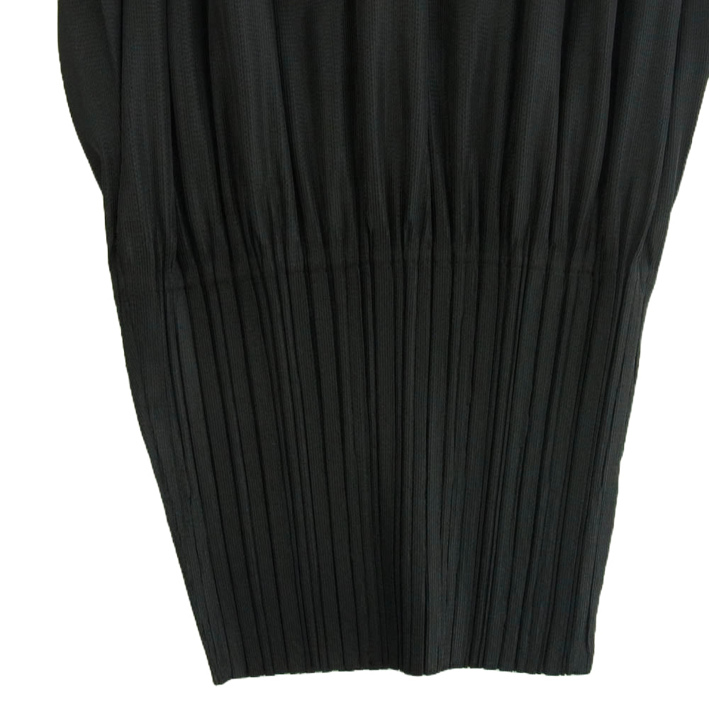 PLEATS PLEASE プリーツプリーズ イッセイミヤケ PP55JF402 FLUFFY BASICS フラッフィー ベーシック プリーツ パンツ ブラック系 3【中古】