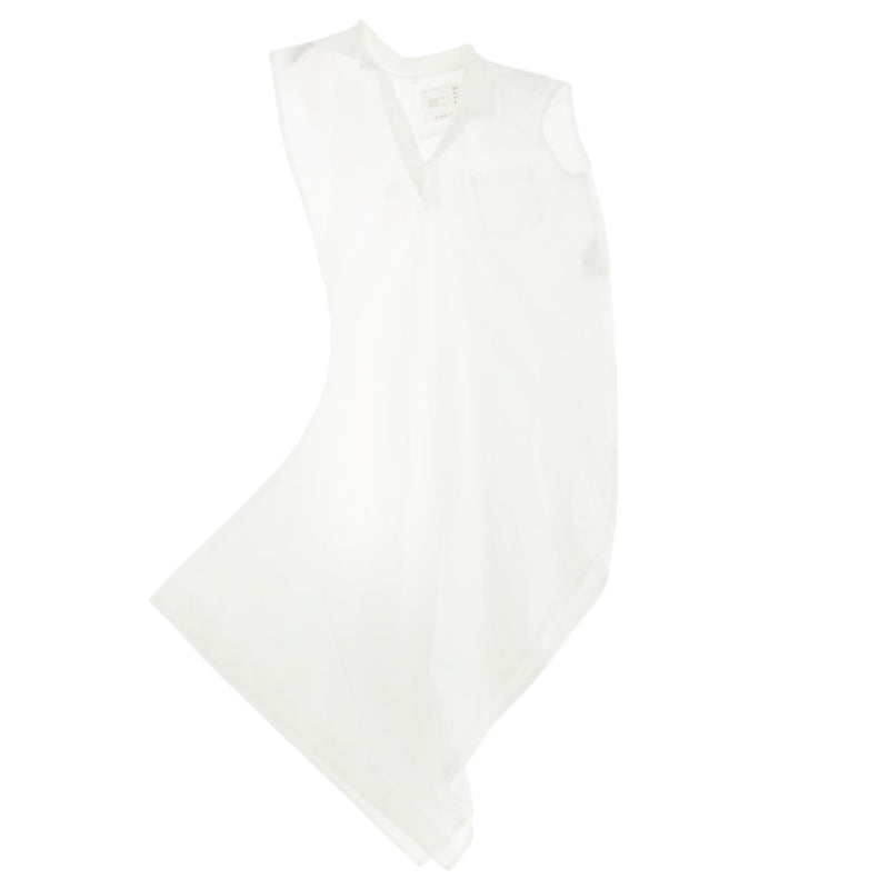 Sacai サカイ 24－07375 Cotton Poplin Polo Dress コットン ポプリン ポロ ドレス ワンピース ホワイト ホワイト系 1【中古】